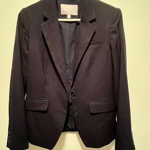 Banana Republic Black Pinstripe Suit Jacket (size 4)